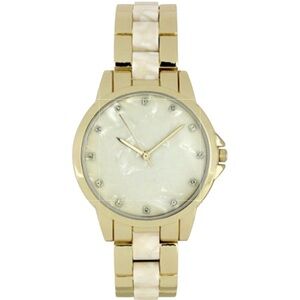 I.N.C. NWT in box watch from Macy’s gold tone marble acetate